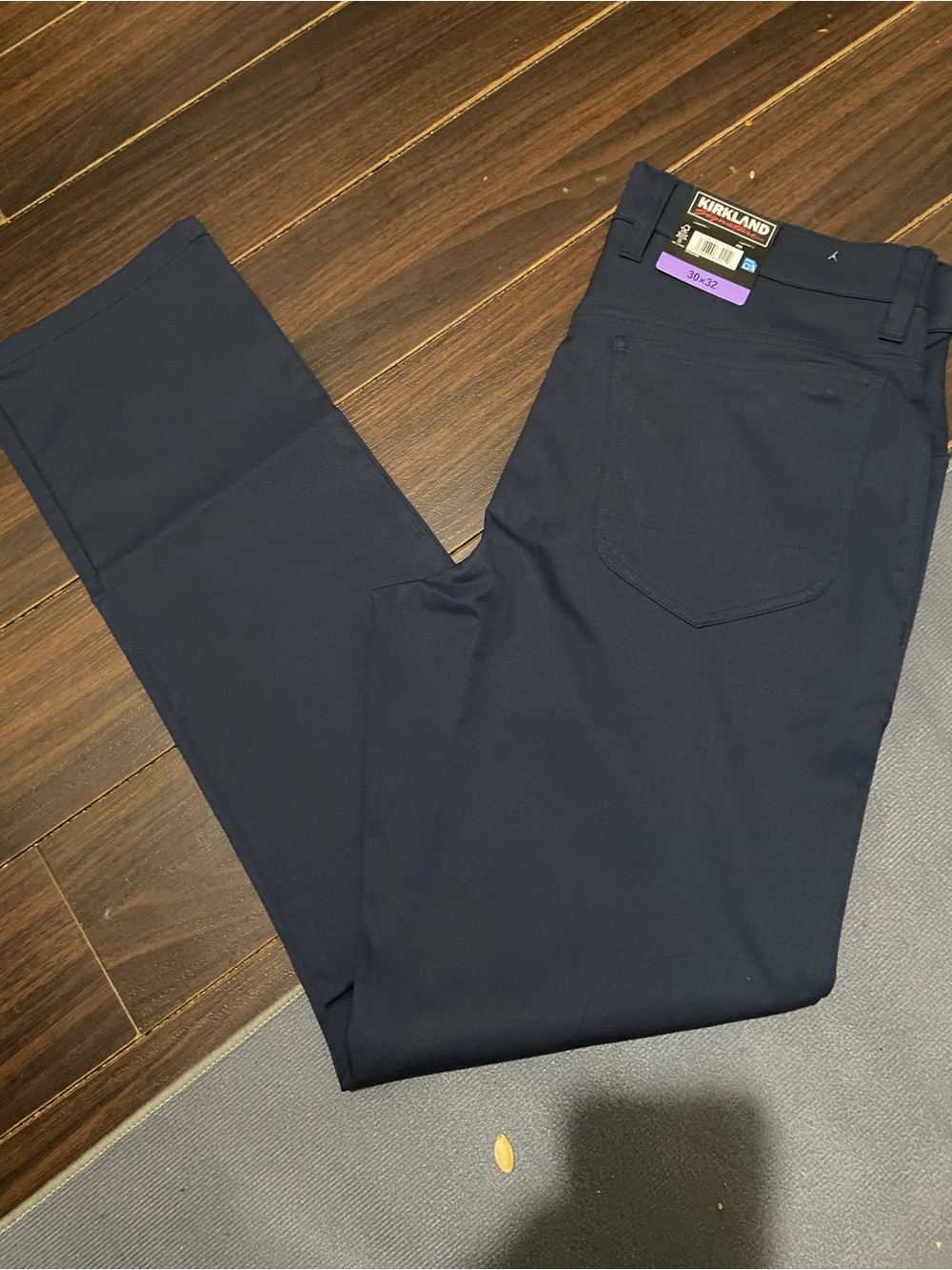 30x 32 - BLUE - Kirkland Signature Men's 5-Pocket Performance Pants